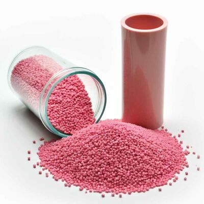 Buy Polypropylene Pink Colored Foaming Agent Masterbatch For PU PE Pipe Migration Resistance online manufacture