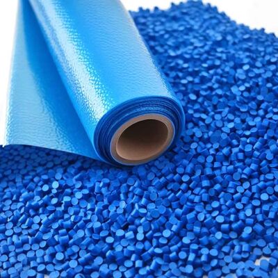 comprar PE PET Luz Azul Rápido Cor Masterbatch Grânulos Resina Filme azul soprado Fabricação em linha
