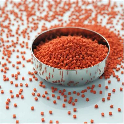 kopen Kleurvaste gekleurde kunststofpellets Nylon PA kleurstof Masterbatch Oranje Voor injectievorming Extrusie online vervaardiging